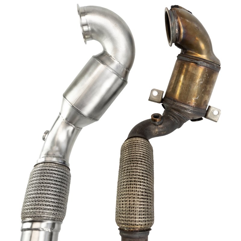 Bull-X Downpipe 3,5" für VW Polo 6C GTI, Audi A1 8X TFSI und Ibiza Cupra 6P 1.8TSI HGDPBX005-EG